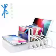 Szybka stacja ładująca dla wielu urządzeń 5 portów USB Qi Apple AirPods iPad