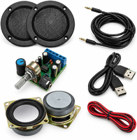 TALENTEC ES600005 – zestaw audio DIY: wzmacniacz 2.0 i dwa głośniki 2 cale