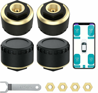 TECKZOON Czujniki ciśnienia w oponach TPMS do motocykla, 4 szt.