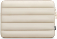 TECOOL Puffy 15,6″ - pikowane etui na laptopa, wodoodporne, beżowe