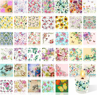 Ticeyubime serwetki do decoupage 80 szt. – wzory kwiatowe