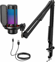 TONOR TC310+ - mikrofon USB do streamingu z podświetleniem RGB