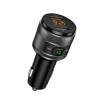 Transmiter samochodowy Bluetooth QC3.0 USB MP3 FM widok z przodu.