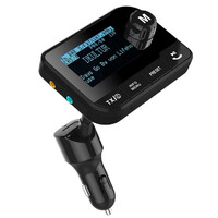 Transmiter samochodowy odbiornik angmno DAB106 AUX MP3 LCD widok z przodu