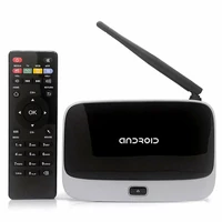 TV BOX Android 4.4 XBMC Wifi 1080P Q7 CS918 1/8GB widok urządzenia z pilotem