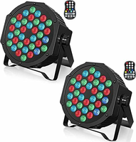 U`King reflektory PAR LED RGB 72 W z akumulatorem, 2 szt. – z pilotem i DMX