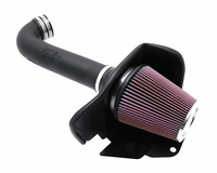 Układ dolotowy filtr stożkowy K&amp;N 57-3031-1 Sierra 3500 6.0L V8 F  I 2001 widok z przodu