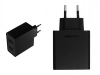 Uniwersalna ładowarka sieciowa 2-porty USB 5V 2.4A AmazonBasics