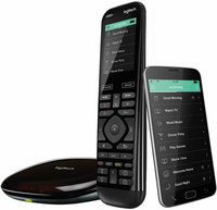 Uniwersalny pilot Logitech Harmony ELITE 15w1 + HUB widok z boku