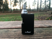 Vape Box rocvape Origo CVB Vaping Mod KIT 20W czarny widok z przodu.