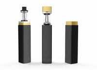 Vape Pen Artery Lady Q damski szminka czarny widok z przodu.