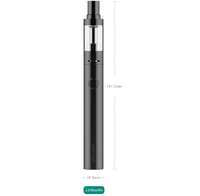 Vape Pen Eleaf iJust Start 1300mAh czarny widok z przodu.
