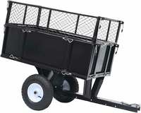 vidaXL 92449 – przyczepka do kosiarki i traktorka z wywrotem, 150 kg