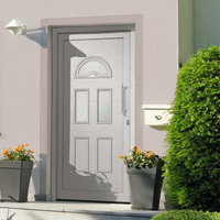 vidaXL drzwi wejściowe zewnętrzne 98 x 198 cm – prawe, białe, rama PVC