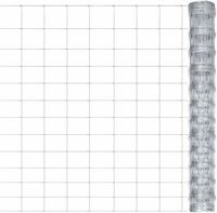 vidaXL Siatka ogrodzeniowa ocynkowana 50 x 1,25 m, srebrna