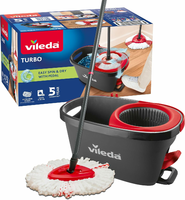 Vileda Turbo mop obrotowy z wiadrem i pedałem nożnym, mikrofibra
