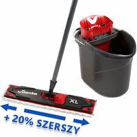 Vileda Ultramax XL BOX 160932 – zestaw: mop płaski 42 cm z wiadrem i wyciskaczem