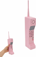 VINGVO Atrapa telefonu komórkowego retro – metalowy rekwizyt w stylu lat 80. i 90.