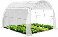 Vounot Szklarnia foliowa 3x3x2 m, 9 m², biała, ze zwijanymi ścianami