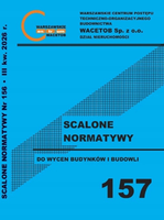 WACETOB Scalone Normatywy do Wycen Budynków i Budowli nr 157 – kwartalnik z płytą CD