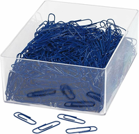 WEDO 901244603 – spinacze biurowe 27 mm, 1000 sztuk, niebieskie w pudełku