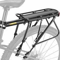 WEST BIKING - regulowany bagażnik rowerowy tylny, 100 kg