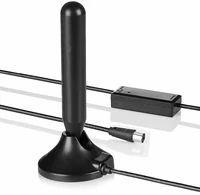Wewnętrzna przenośna antena cyfrowa AmazonBasics DVB-T609 widok z przodu