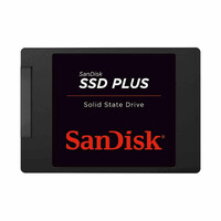 Wewnętrzny dysk SSD SanDisk SSD PLUS 240GB - SATA III 6 Gb / s, 2,5 "/ 7 mm - SDSSDA-240G-G26 widok z przodu