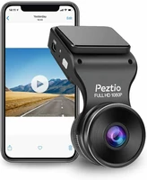 Wideorejestrator kamera samochodowa Peztio Q1 170 1080P FHD widok z przodu