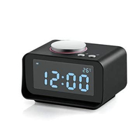 Wielofunkcyjny budzik z radiem FM LCD USB K1 widok z przodu