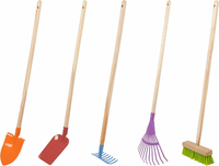 Windhager 93351 – 5 metalowych narzędzi ogrodowych dla dzieci, trzonki 76 cm