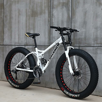 Wmmner Fatbike 26x4.0 - rower z grubymi oponami, 27 biegów, biały