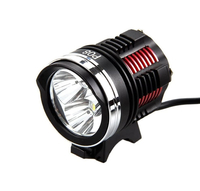 Wodoodporna lampka rowerowa 3 diody LED P08 widok z przodu