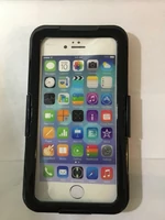 Wodoszczelne i wodoodporne etui do iPhone 6 plus czarny widok z przodu