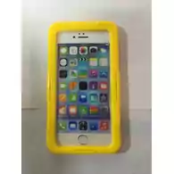 Wodoszczelne i wodoodporne etui do iPhone 6 Plus żółty widok z przodu