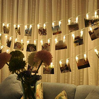 Zestaw 30 lampek LED klipsy fotograficzne Enjoy Life białe światło widok w praktyce