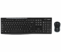 Zestaw bezprzewodowej klawiatury i myszki LOGITECH K270 AZERTY widok z przodu