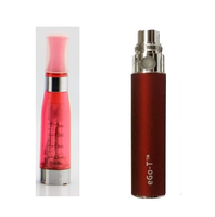 Zestaw startowy eGo CE4 + eGo-T 650mAh + ładowarka czerwony widok z przodu.