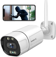 Zewnetrzna kamera tubowa Homeviz 2K WiFi CCTV IP66 OB10 widok z przodu.
