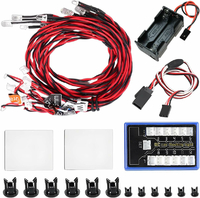 ZHUROUPU oświetlenie LED do modeli RC 1/10, 12 diod, 4 tryby