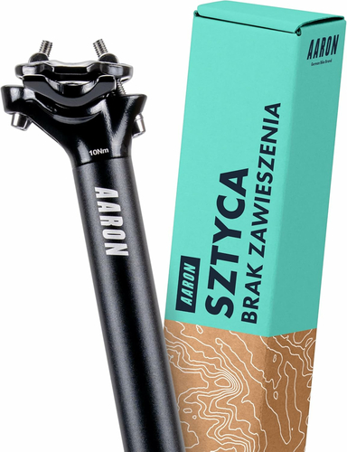 AARON Post Sztyca podsiodłowa 30,9 mm 350 mm – aluminiowa, czarna