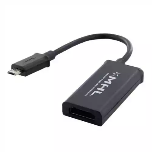 Adapter Micro USB HDMI kabel MHL FullHD 1080p  widok z przodu