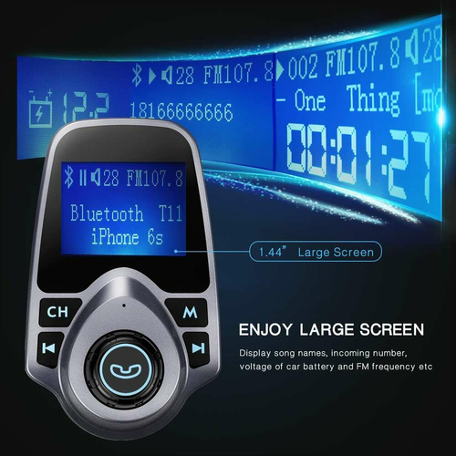 Adapter radia samochodowego z ładowarką VicTsing BH267A bluetooth