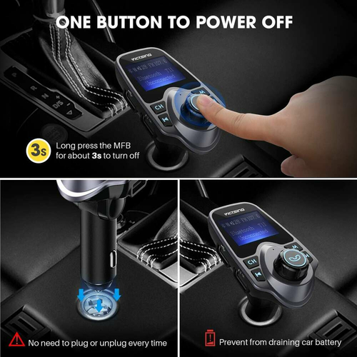 Adapter radia samochodowego z ładowarką VicTsing BH267A bluetooth