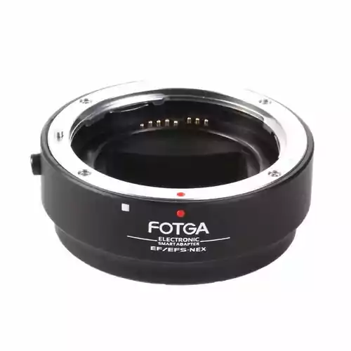 Adapter redukcja FOTGA Canon EOS EF EF-S Sony NEX-3 widok z przodu