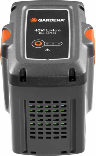 Akumulator Gardena BLi-40/160 40V max Li-Ion do kosiarki widok z boku
