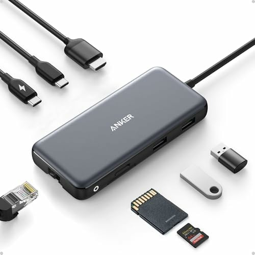 Anker 555 PowerExpand – hub USB-C 8w1, HDMI 4K, Ethernet, PD 85 W