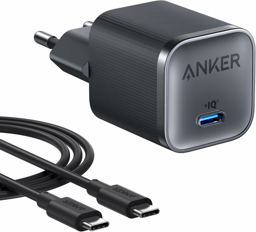 Anker Nano ładowarka USB-C 45 W + kabel 1,8 m, czarna