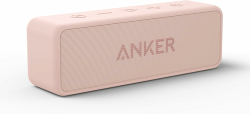 Anker Soundcore 2 – głośnik Bluetooth IPX7, 20h, różowy