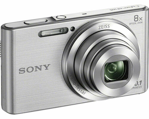 Aparat cyfrowy Sony Cyber-shot DSC-W830 20.1 Mpix srebrny widok z boku